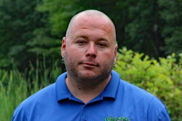 Jeff Lavigne wearing blue polo shirt