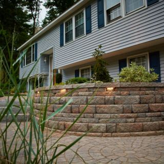 Retaining Wall and Patio in Merrimack