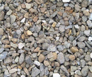 3/4" crushed stone up close