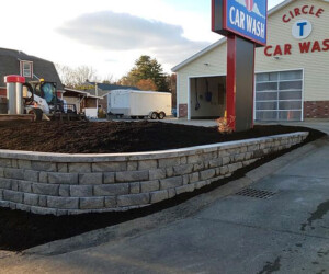 Circle Car wash landscaping