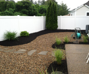 Yard after landscaping