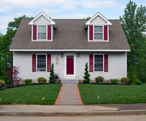 House landscaping after